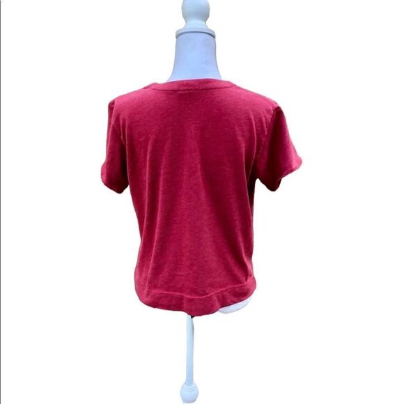 MOUNTAIN LAKE Petit Short Sleeve Red Blouse Size PL - Picture 2 of 6